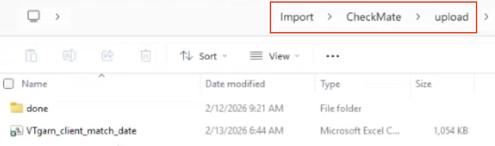 CheckMate Upload Folder